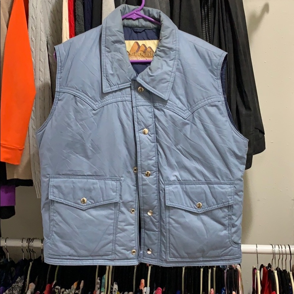 Blue jacket vest